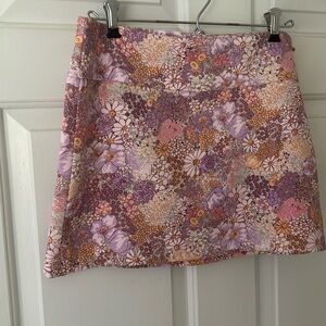 Altar’d state mini skirt floral print sz med